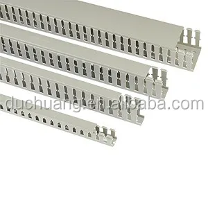 Plastic Cable Wire Sleeve Protection PVC Channel Slotted Cable Duct Square Protection Tube Size W 100 X H 50 MM for Wire Install