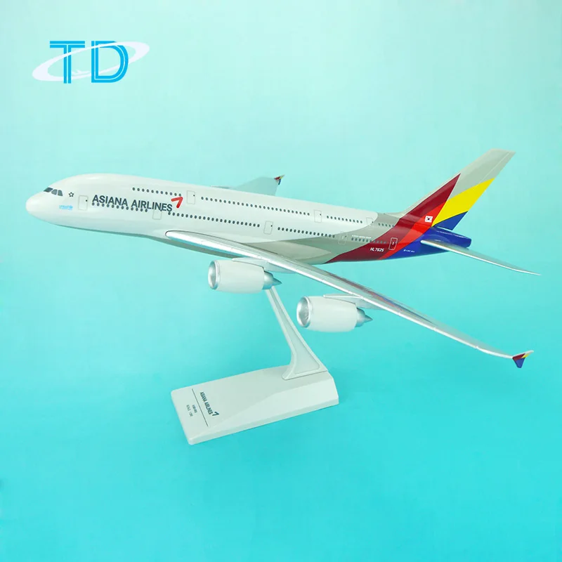 Asiana Airlines Airbus A380 ABS Plastic Model - 1/200 Scale