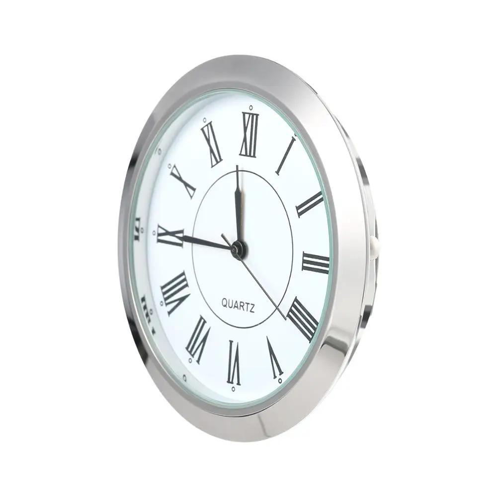 Inserti Orologio Rotondo 36mm Con Numeri Romani – Quadrante In Lega Per Artigianato E Restauro (Oro/Argento)