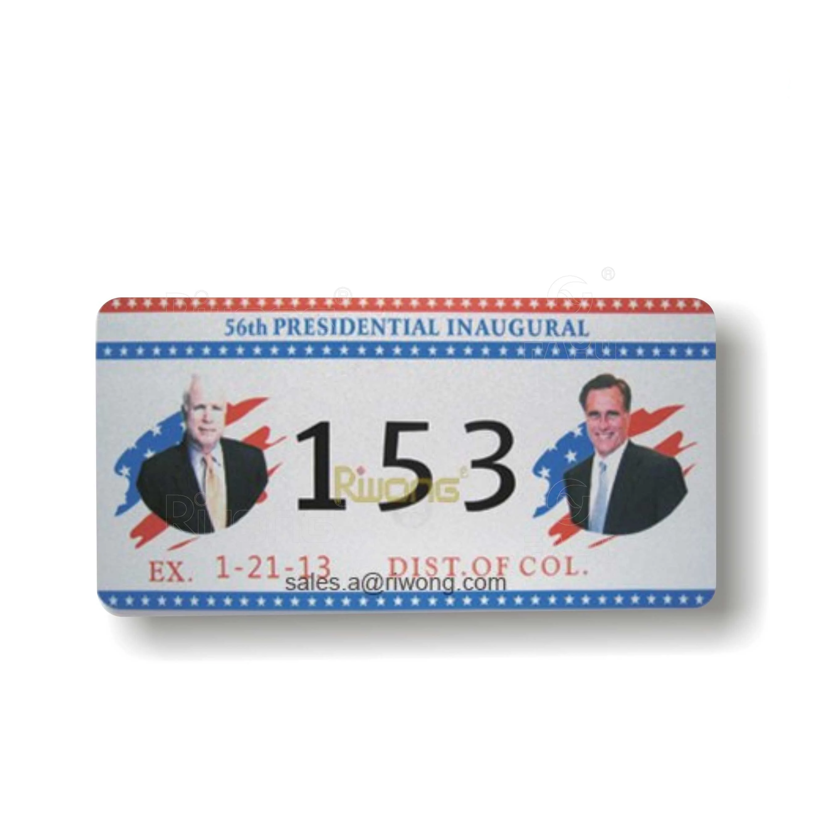 Mexico Embossed Number License Plate