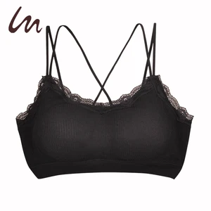 Custom Lingerie Low MOQ High Quality Cotton Bra High-neck Bralette