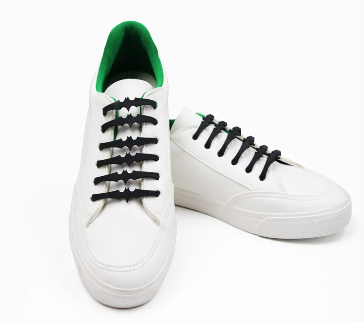 2025, новые модные силиконовые шнурки для обуви в форме летучей мыши, без галстука, ленивые шнурки, силиконовые шнурки для обуви