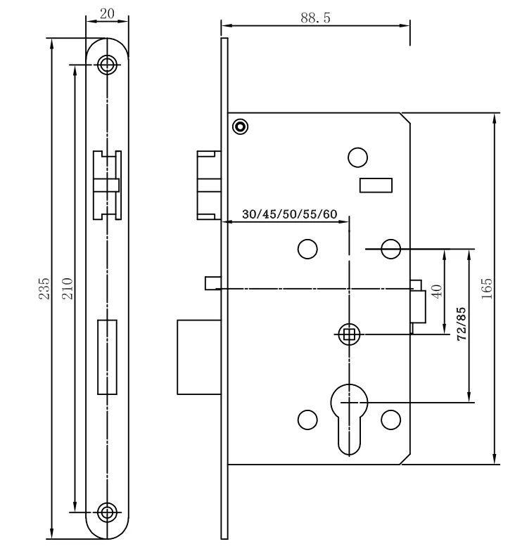 YGS TCP IP Wireless Sliding Door Hotel Room Door Handle Locks Home Apartment Fingerprint App Tuya Door Lock