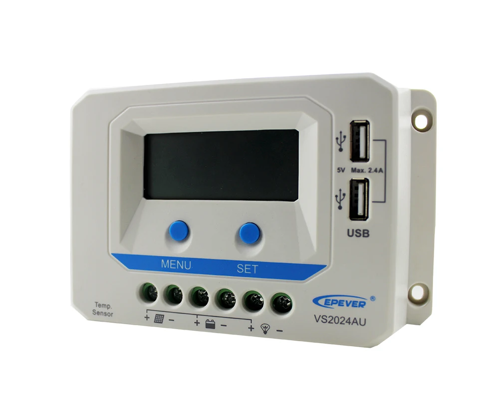 
 Высокое качество epeker VS2024AU 20A 12V/24V PWM контроллер солнечного зарядного устройства для домашнего использования EPSOLAR солнечный регулятор  