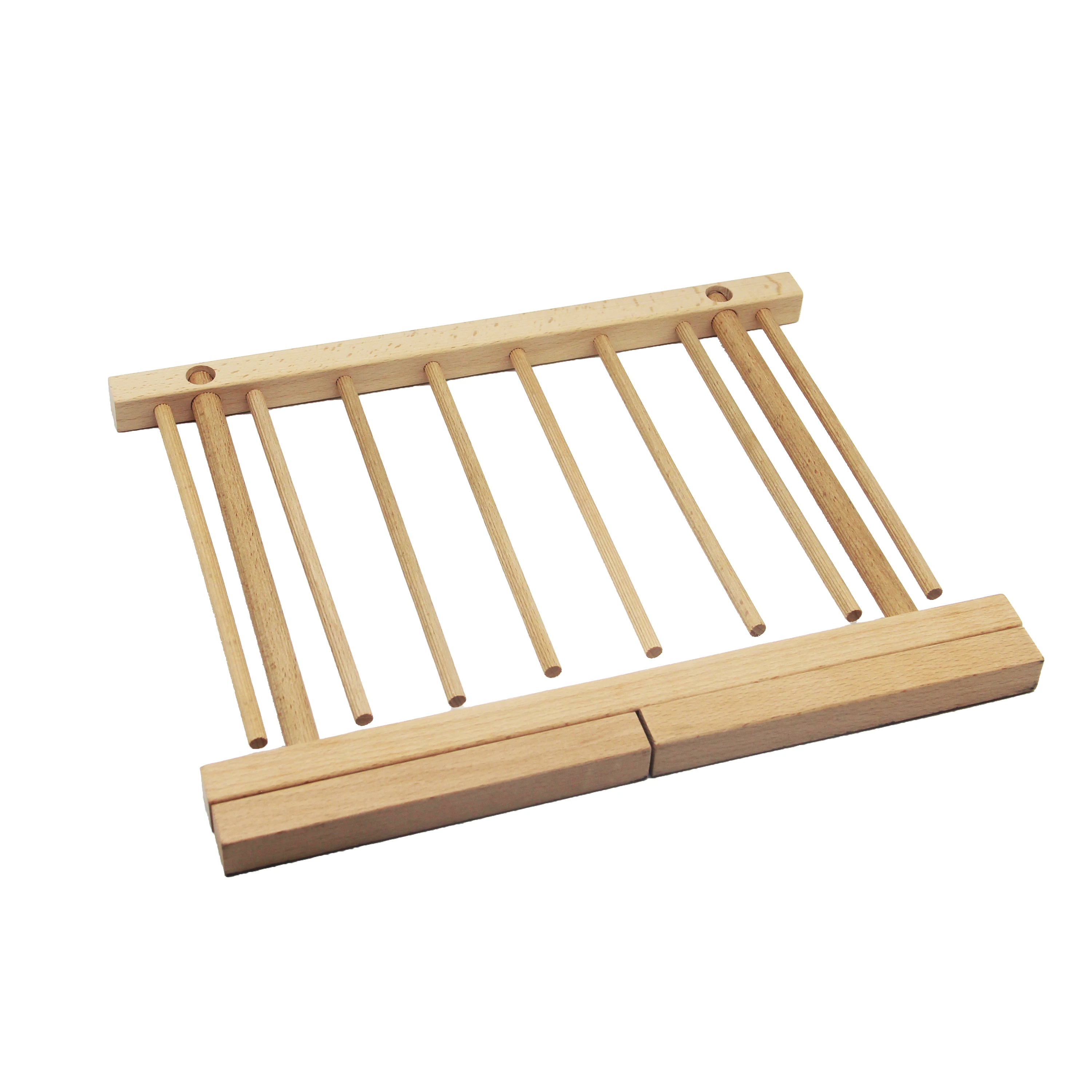 Séchoir à Pâtes En Bois BAOK Avec Filet - 40cm De Diamètre | Pour Nouilles, Légumes, Herbes, Fleurs Séchées - 3