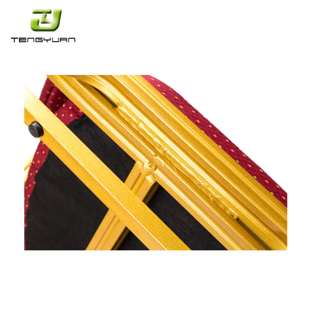 Оптовая продажа стулья для банкетных залов с золотой металлической