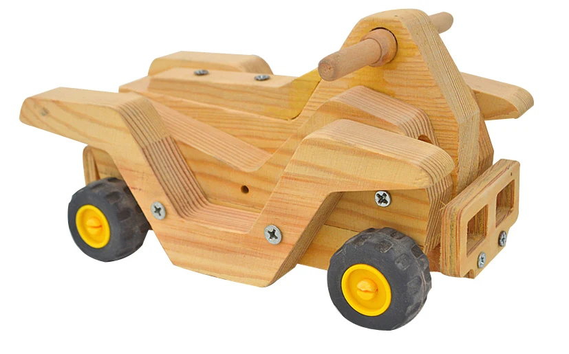 Allazone – 12 Voitures En Bois à Personnaliser Avec Autocollants Et Stylos De Couleur, Pour Des Heures De Création