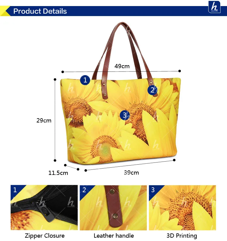 Custom Picture Print Purses Hands Private Label Sublimation All Over
