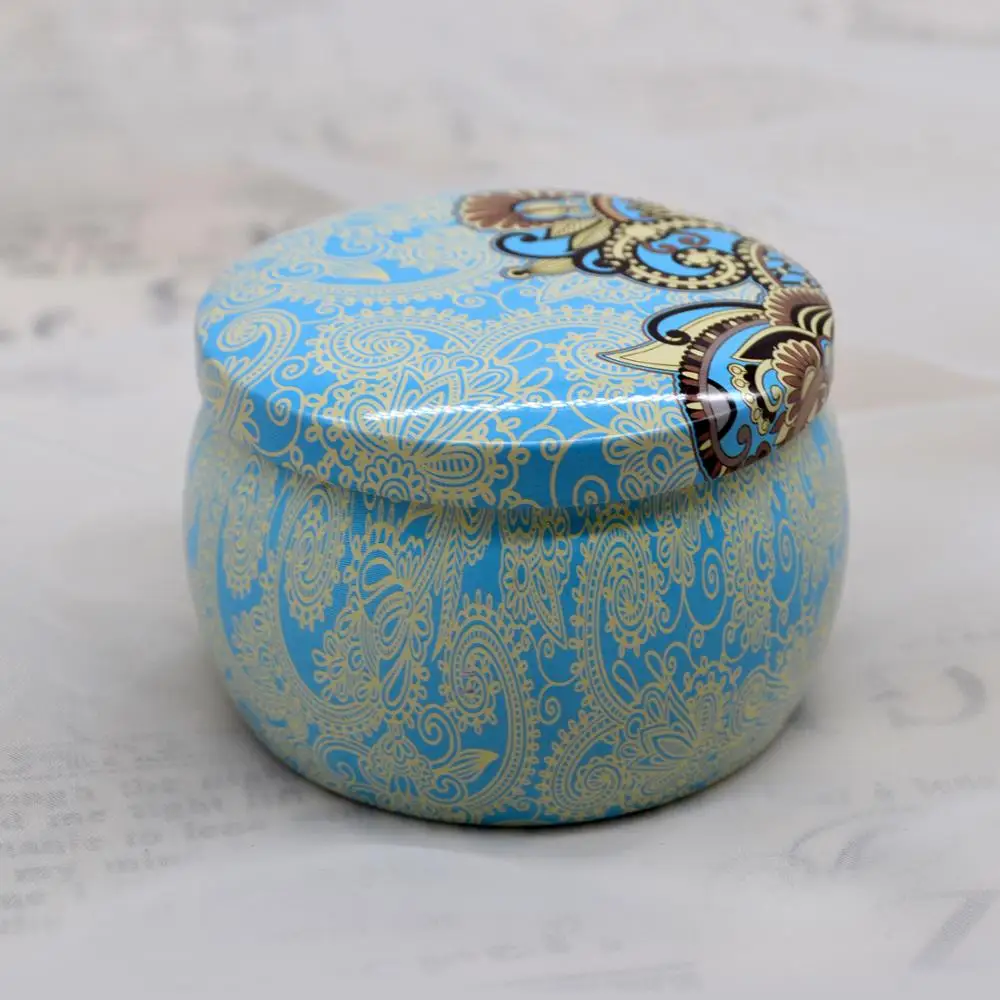 ジャスミンの香りのソイワックスギフト缶アロマセラピーキャンドル卸売
