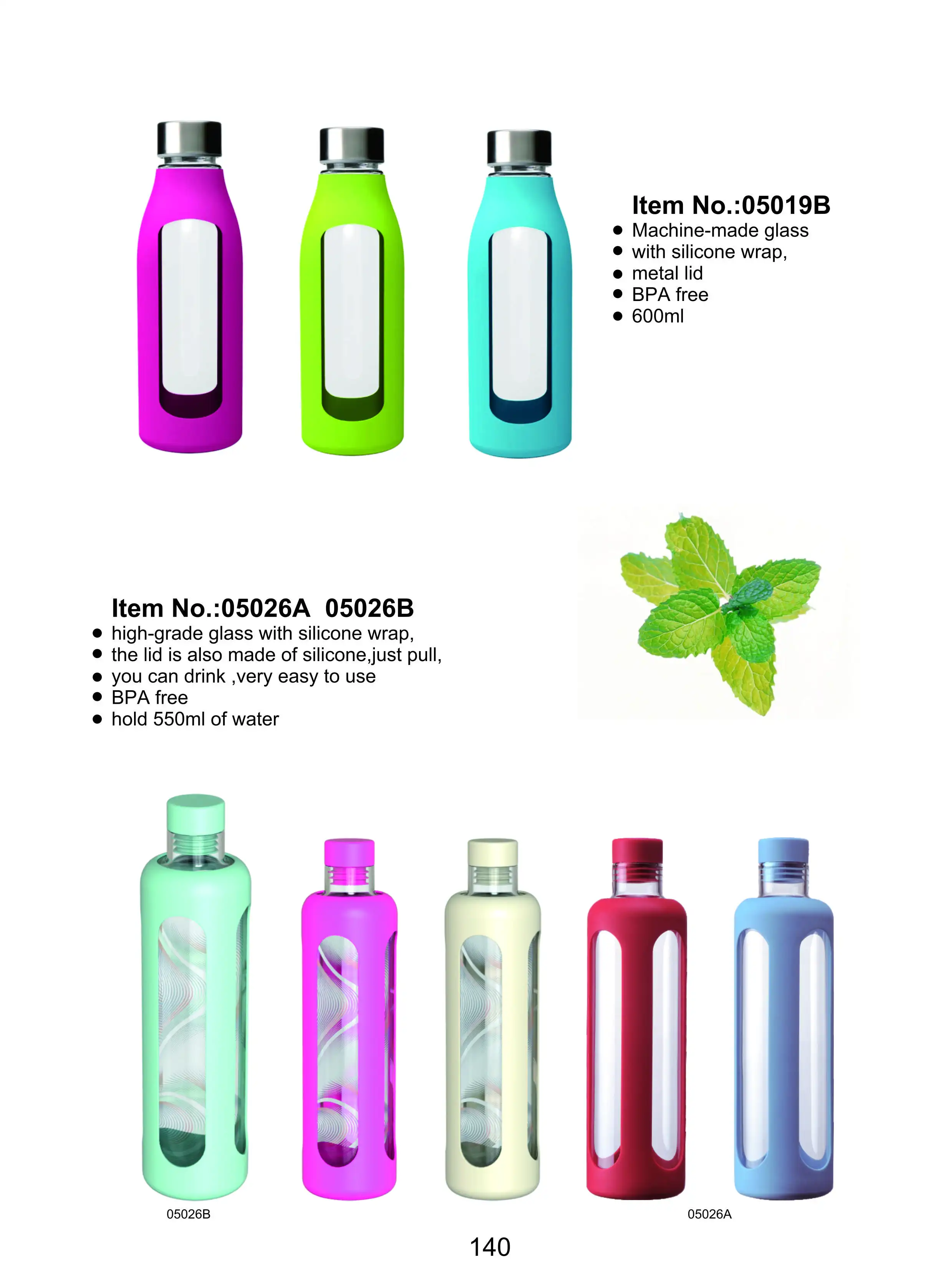 New Design BPA Free Borosilicate Glass Water Bottle Bamboo Lid with Silicone  Sleeve - China Recycled Glass Water Bottle and Ecofriendly Drinking Bottle  price