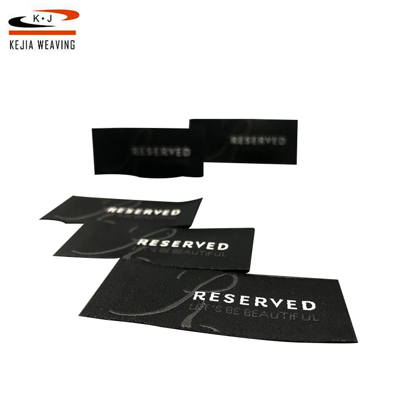 Weaving Machine Making Ultrasonic Cut Garment Custom Woven Label Factory Direct Selling