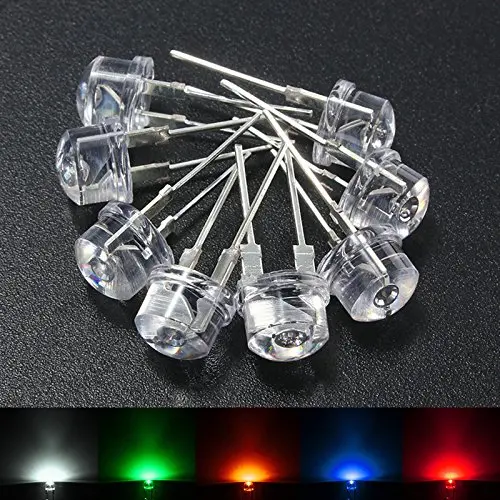 25 LED Rossi Diffusi 1,8 Mm – Lente Bianca, Angolo Largo, 630 Nm, Per Modellismo E Retroilluminazione