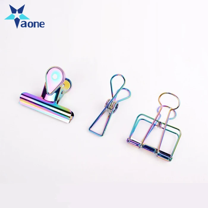 Wholesale Metal Custom Binder Clips Paper Clips Rose Gold Binder Clip