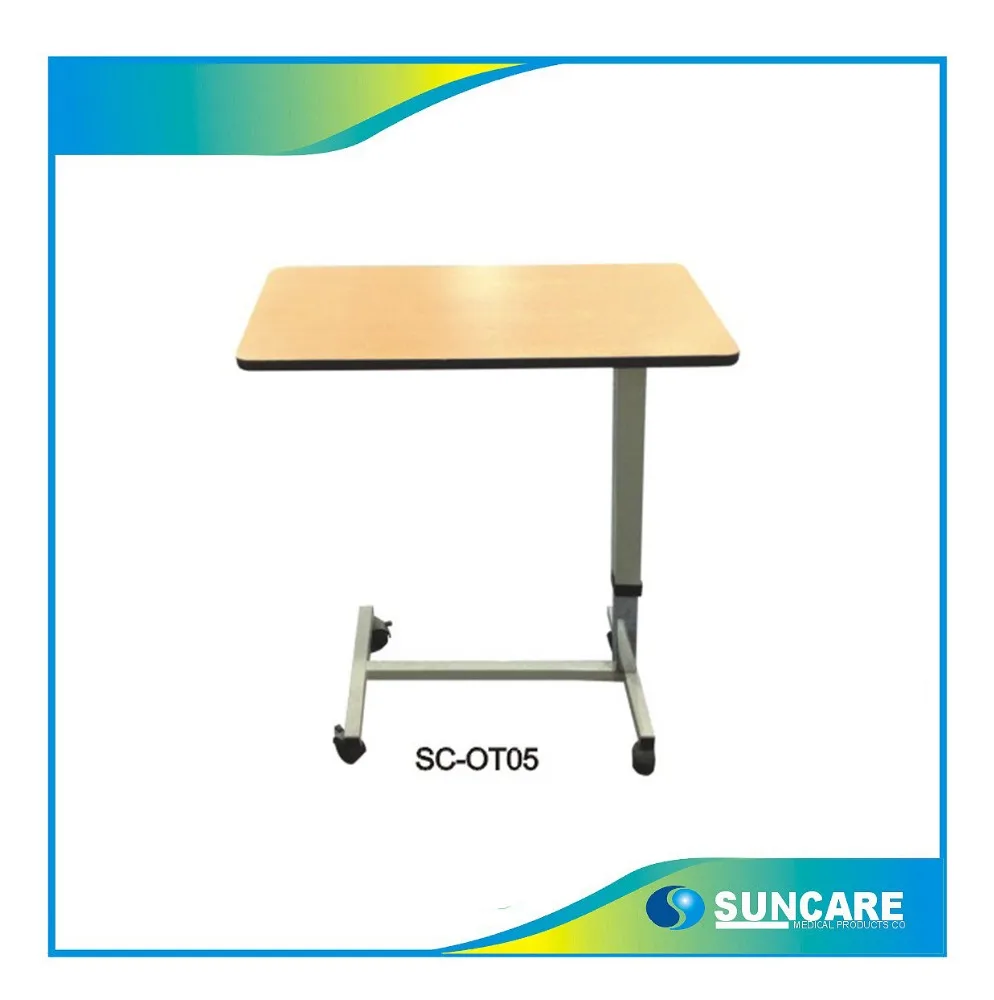Bedside Table Spring Style SUNCARE Adjustable Gas Spring Bedside Table with Wood Grain Countertop ...
