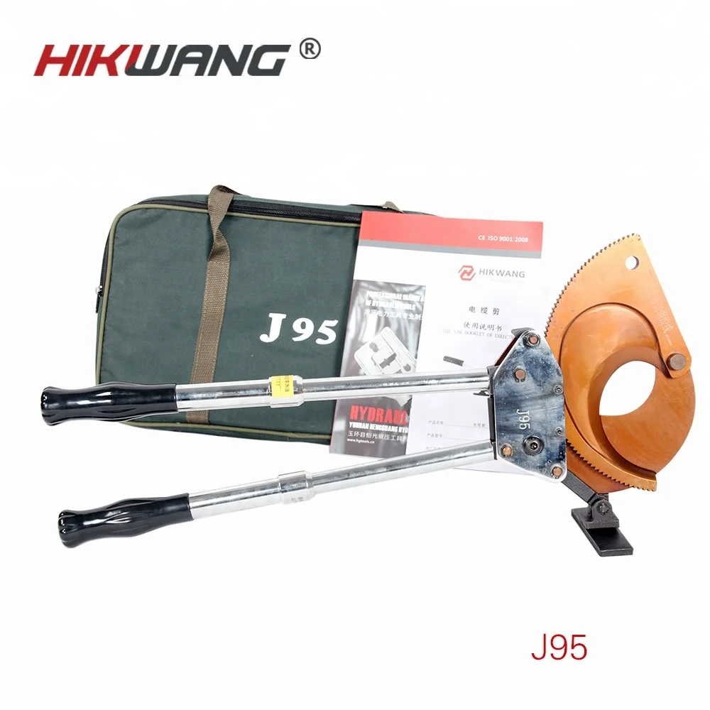 J95 Manual Cable Cutter Ratchet Insulated CU-AL Wire Cable Cutter Armoured Cable Cutter Knife