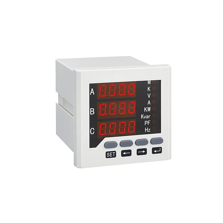 Analog Three Phase Multi Function Digital Power Factor  Meter Rs485 Modbus
