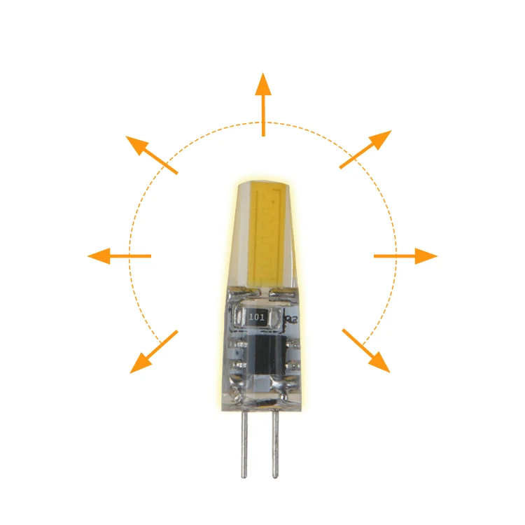 G4 LED Bulb 2W AC220V 3000K 4200K 6400K COB Silicone Lamp G4