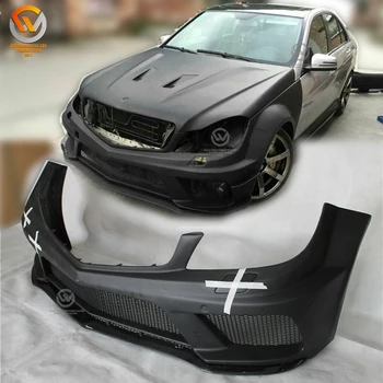 FRP Body Kit for Super Car W204 C63 Amg 2012-2014 C Class 4 Door Black-series Body Kits