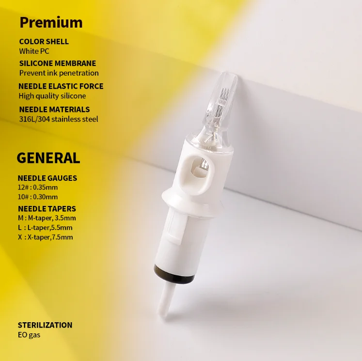 Профессиональная нержавеющая сталь одноразовые картридж иглы татуировки для Перманентный макияж тату-машинка