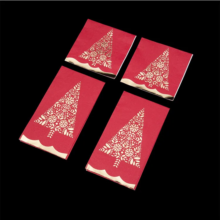 Индивидуальные печатные Коктейльные салфетки для вечеринок цветные бумажные обеденные