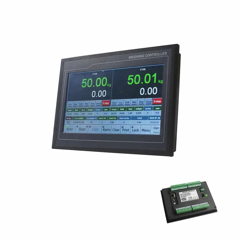 HMI Display Weighing Indicator Controller for Packing Machine With Double Scale and Single Scale Mode