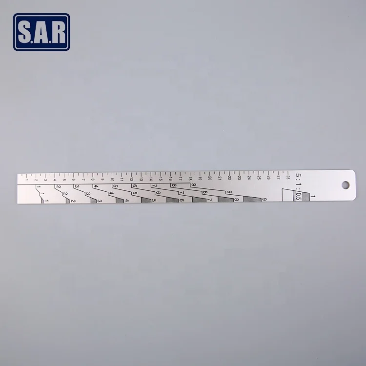 Car Paint Measuring Scale Mixing Ruler 2 to 1 and 4 to 1