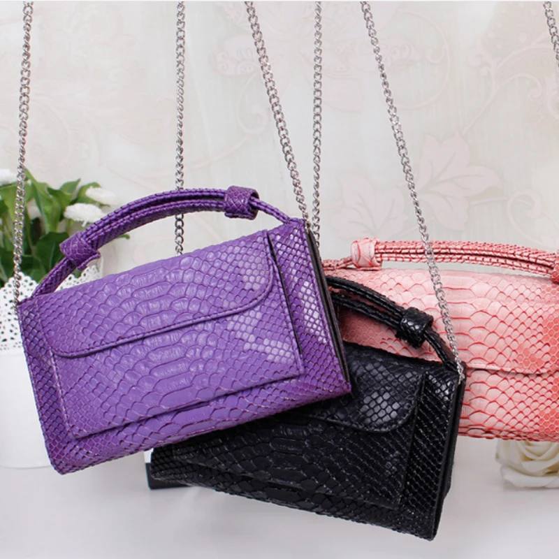 Shop Our 2022 Snake Pattern Genuine Leather Handbags