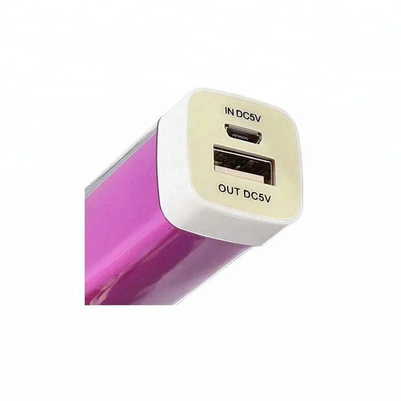 2000mah 2600mah Lipstick Mini Power Bank Promotion Gift Perfume Portable Powerbank External Battery Mobile Phone Charger
