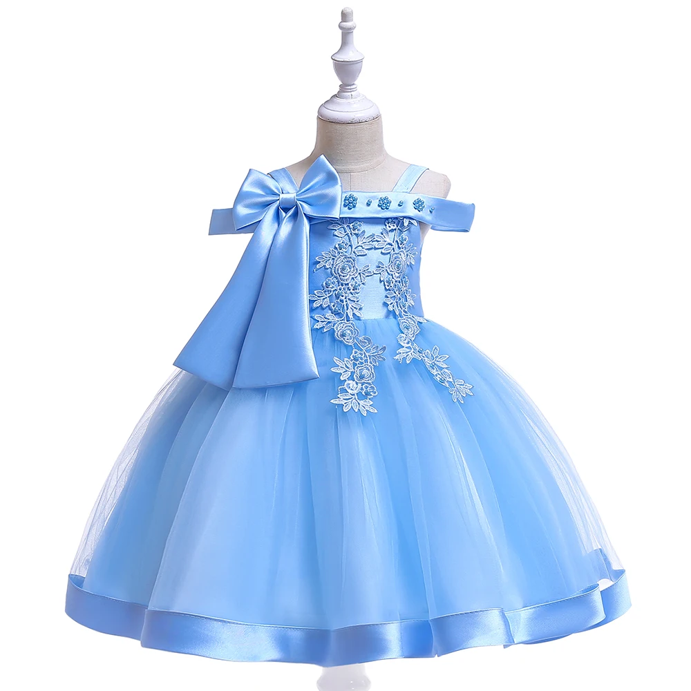 Платья голубые на девочку