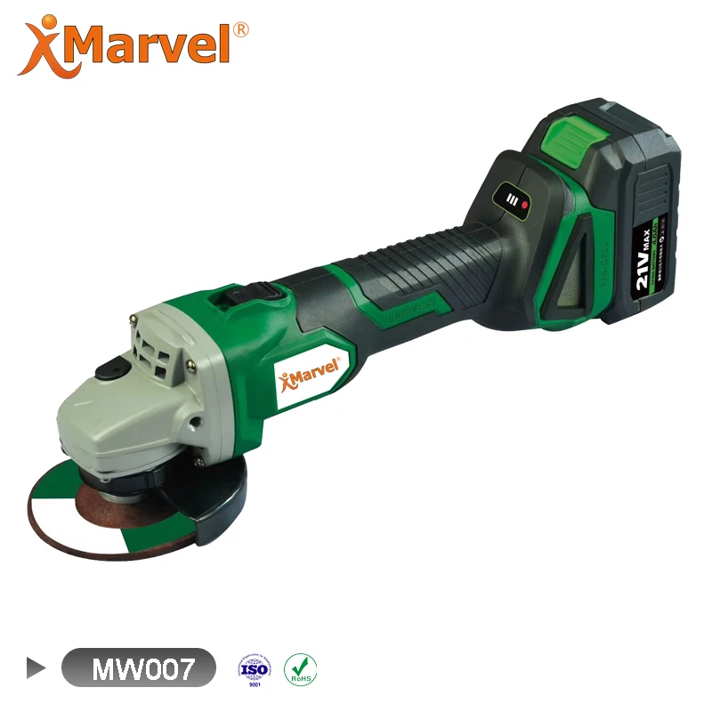 Easy Operation Max Cutting Depth 21mm Stand Woodworking Metal Cordless Angle Grinder