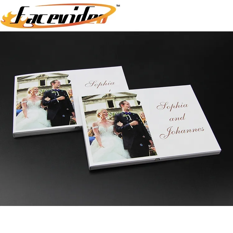 Hign Quality Printing 7 Inch LCD Display Video Greeting Card Wedding Video Invitation Card Gift Video Brochure Thank You Card