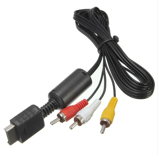 1.8M for PS2 AV Cable Line Audio Video Component Cables Cord Wire 3 RCA TV Lead for PS1/PS2/PS3 Game Console AV Cable