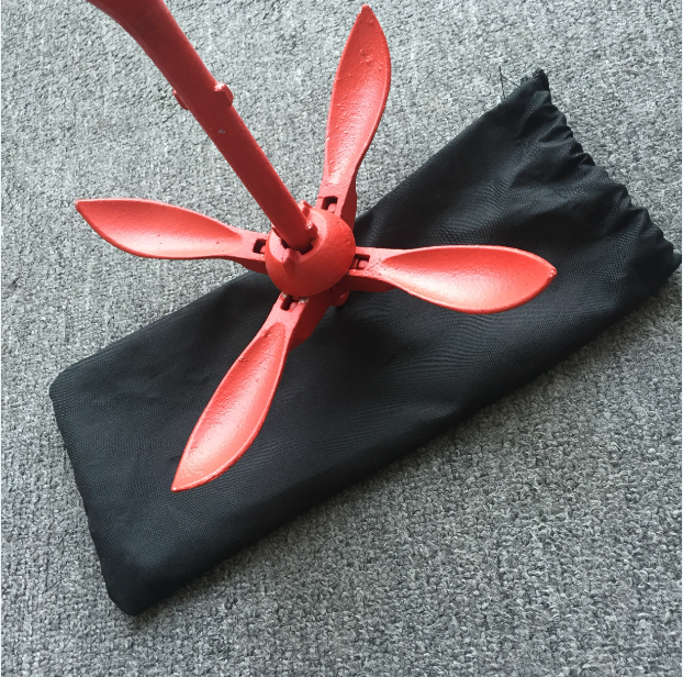 3 фунта Красный Якорь Каяка горячий погружение лодка складной якорь комплект