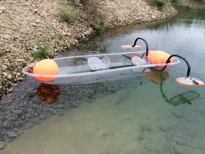 2 conte in plastica per kayak con alette Accessori per barche in canoa 