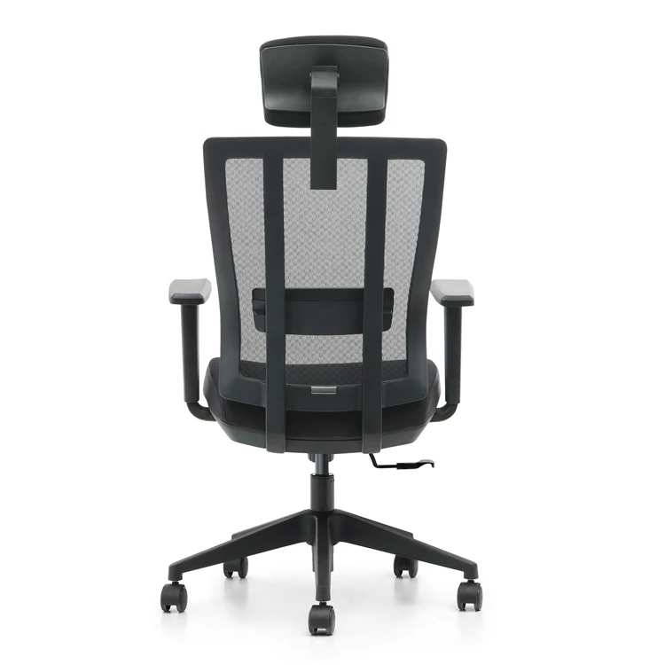Modern High Back Office Chair With Adjustable Headrest Swivel Executive Features Comfortable Fabric Mesh Style at Cheap Price