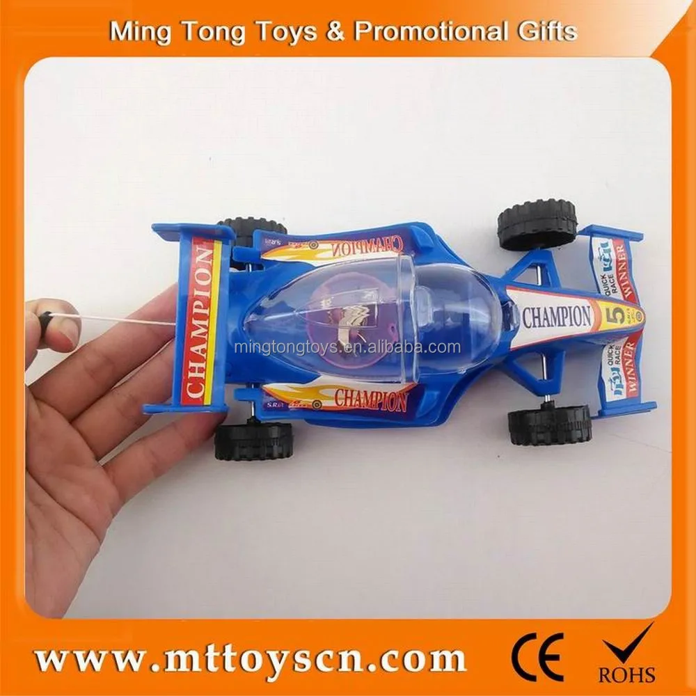 Promotion Plastic Light Pull String Car Toy Candy With Candy Inside