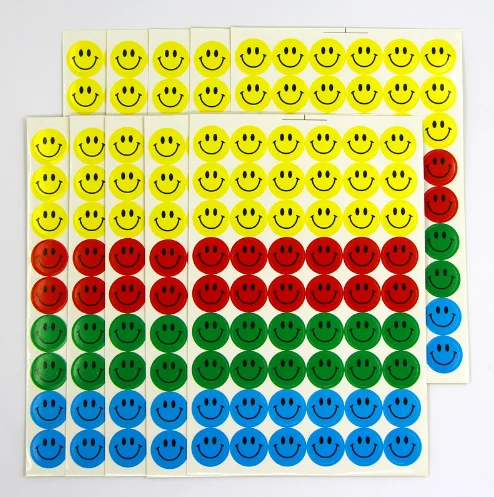 SMILY Adesivo con linguetta FACE Smiley Smilie 9 x 9 cm Auto Adesivo Sticker 