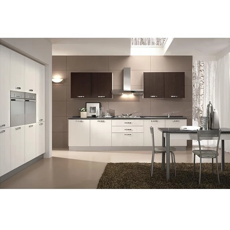 Kenya Combinations Color Wooden Hanging Modular Kitchen Cabinet Design