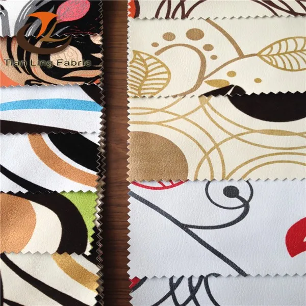 Floral Print Rexine Fabric for Sofa