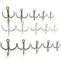100pcs lot Fishing Hook High Quality Sharpened Treble Hooks 5 Size 2 4 6 8 10
