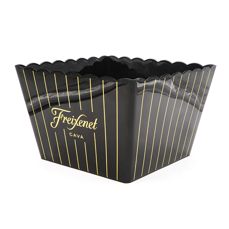 22,5 см 44 унции квадратный большой пластиковый контейнер для попкорна