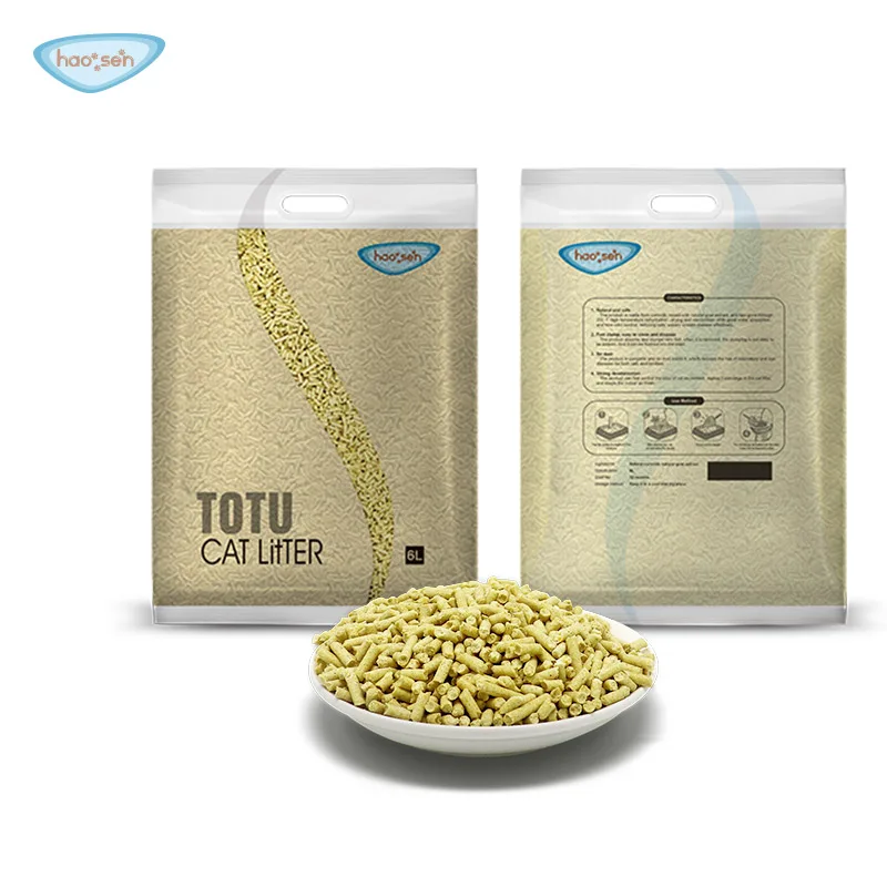 Wholesale Natural Ecofriendly Tofu Cat Litter High Absorption