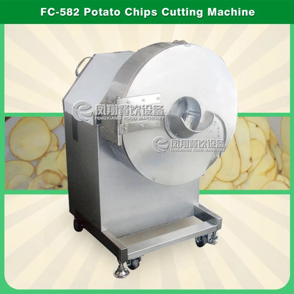 FC-582 Onion Rings Cutting Slicing Machine Potato Chips Cutting