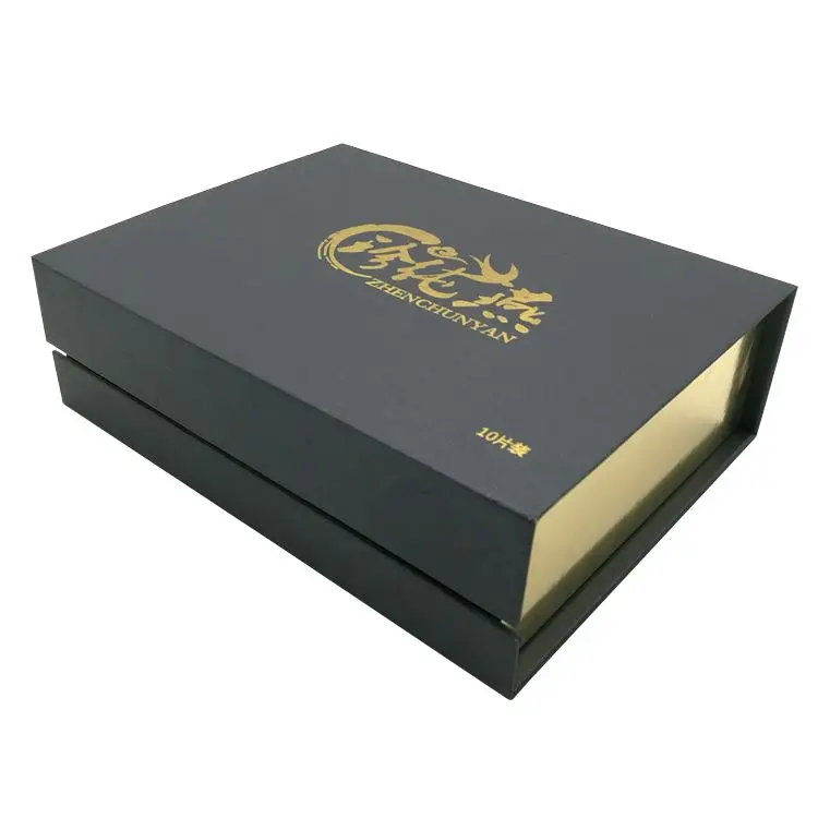 Wholesale Custom Logo Luxury Black Magnetic Wig Paper Cardboard Box ...