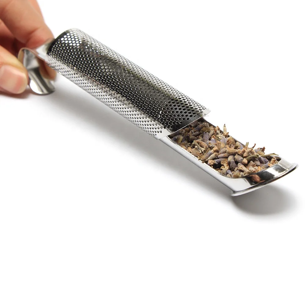 Pipe Tea Strainer Cylindrical Mesh Tea Filter Stainless Steel Unique Tube Tea Stick Infuser