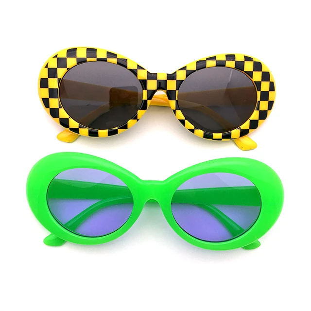 DLL9750 DL New Arrival Retro Oval Sunglasses 2021 Best Vintage Inspired Kurt Cobain Sun Glasses Round Shads for Women Men