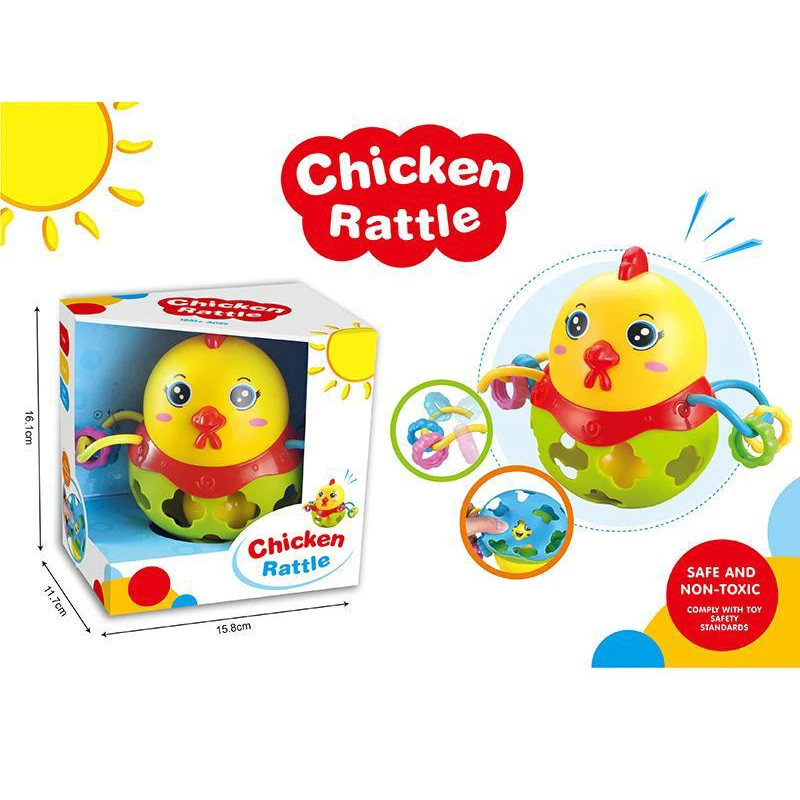 Cute Cartoon Chick Soft Plastic Musical Baby Toy