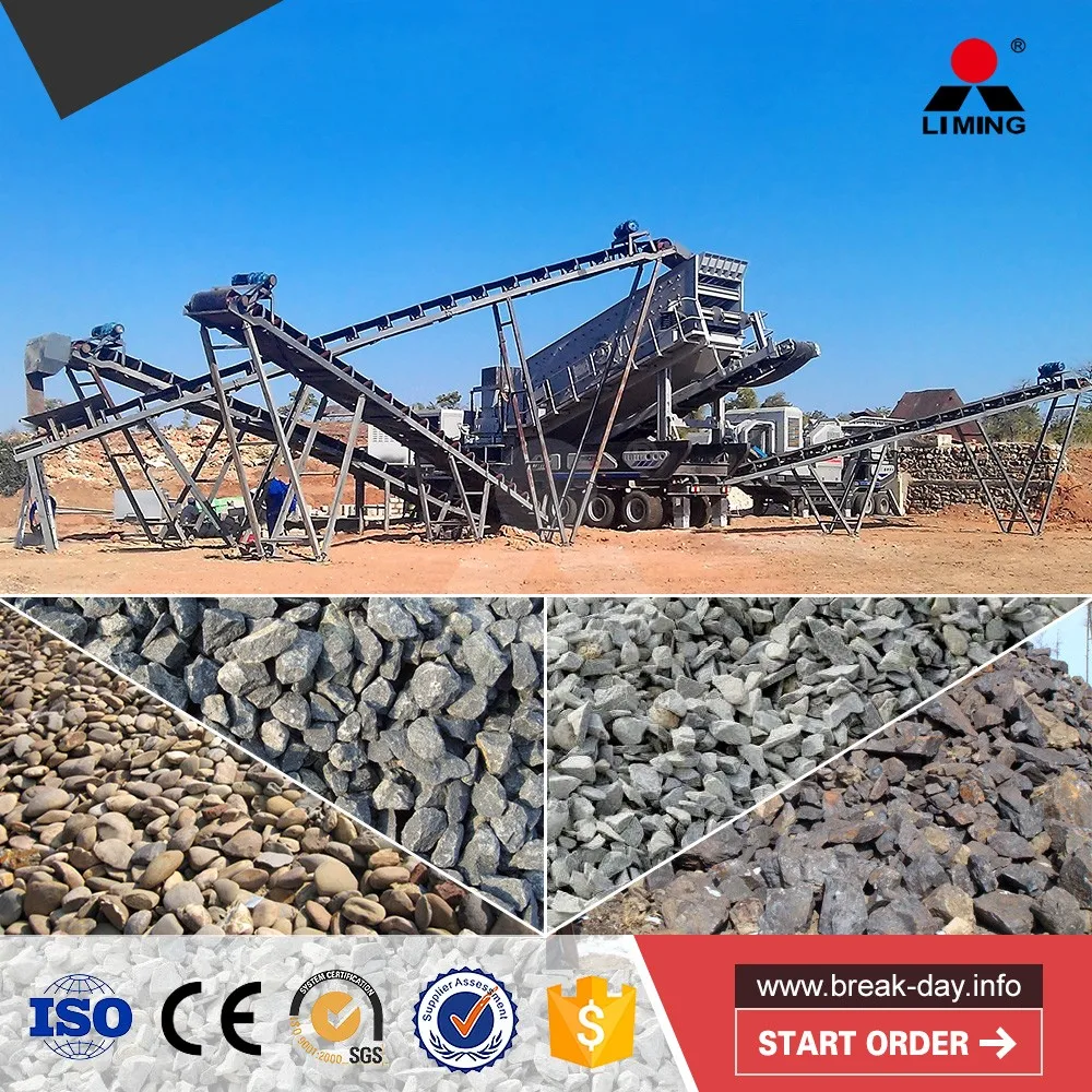 K Series Mobile Crushing and Screening Plant for Aggregate Building Stones Crushing