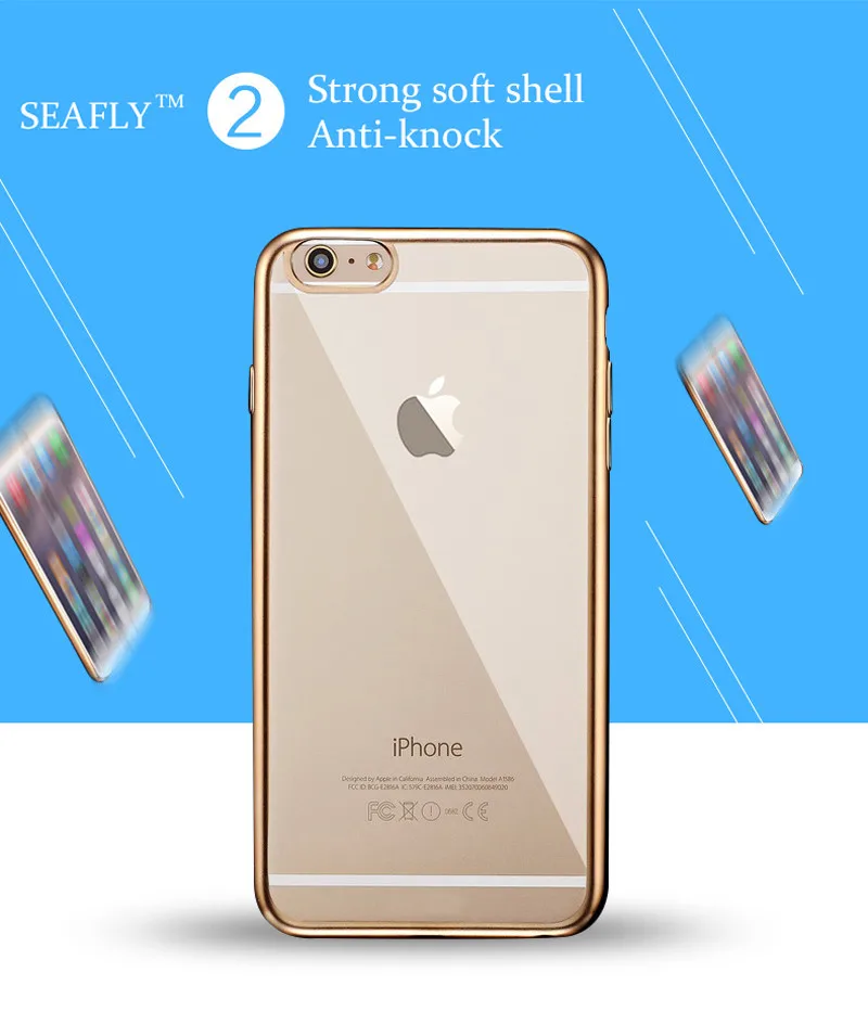 For iPhone 6s Bumper Case Slim Cases Scratch Resistant Silicon Back