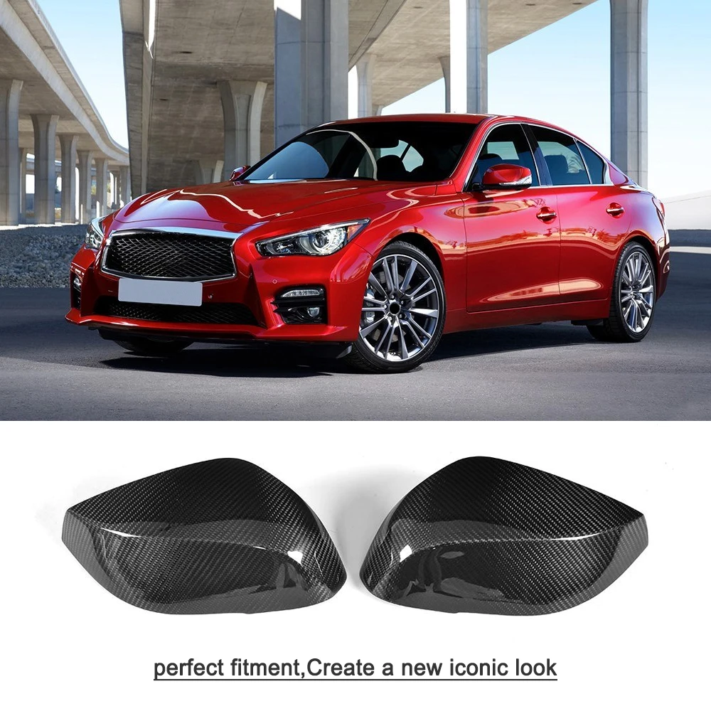 Чехлы для зеркал заднего вида preгрег Carbon Q50 Infiniti Q50S Q70 Q60 QX30 2016UP